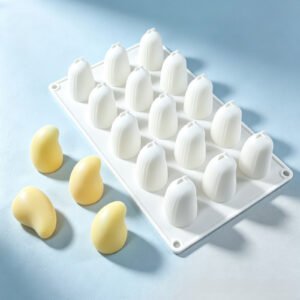 15-Cavity Mango Silicone Mold