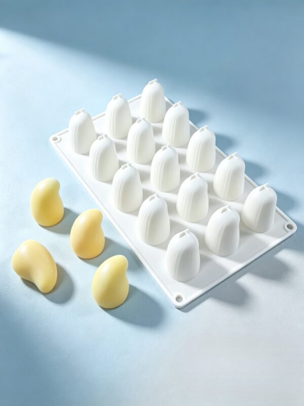 15-Cavity Mango Silicone Mold