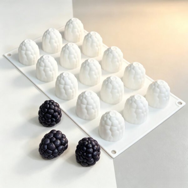15 Cavity Blueberry Silicone Mold for DIY Desserts, Soap & Resin
