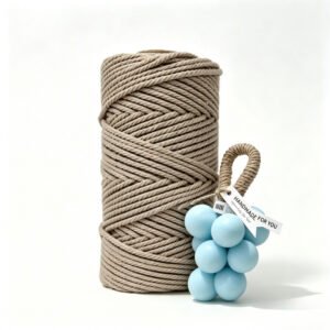 2 Packs Hand Twisted Cotton Rope for DIY Grape Soap, Fade-resistant & Lint-free, Sturdy, Mildew Resistant, Easy to Tie
