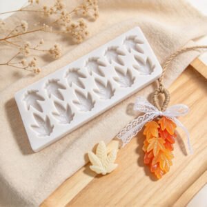12 Cavity Maple Leaf Silicone Mold, Leaf Shape Soap Mold for Handmade Soap, Resin, Candle & Chocolate Making